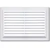 Grille d'aération PVC Autogyre avec moustiquaire blanche 260 x 165 mm