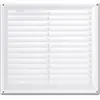 Grille d'aération PVC Autogyre avec moustiquaire blanche 260 x 240 mm