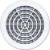 Grille fixe ronde clipser + moustiquaire Ø100/110mm blanc - Autogyre