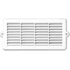 Grille d'aération PVC pour menuiserie Autogyre à persiennes avec moustiquaire blanche 179 x 78 mm