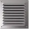 AUTOGYRE Grille métallique à persienne + moustiquaire - 100 x 100 mm