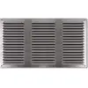 AUTOGYRE Grille de ventilation à persiennes - aluminium anodisé 300 x 200 mm