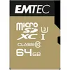 Emtec ECMSDM64GXC10SP mémoire flash 64 Go MicroSDXC Classe 10