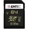EMTEC V90 Ultra Pro - carte memoire flash - 64 Go - SDXC UHS-II