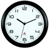 Alba HORNEW N Quartz Horloge Silencieuse Noir 30 x 5,5 x 30 cm