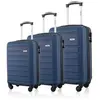 TORTUE. TORTUE - Set de 3 Valises 55cm-65cm-75cm - ABS - 4 roulettes D...