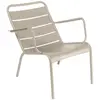 Fermob - Fauteuil bas Luxembourg - Beige - Aluminium laqué - Designer ...
