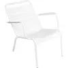 Fermob - Fauteuil bas Luxembourg - Blanc - Aluminium laqué - Designer ...