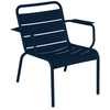 Fermob - Fauteuil lounge Luxembourg - Bleu - Aluminium - Designer Fréd...