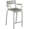 Fermob - Tabouret haut empilable Luxembourg - Vert - Aluminium - Desig...