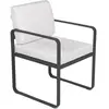 Fauteuil repas BELLEVIE - 47 anthracite mat - blanc grisé Fermob