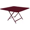 Table pliante CARACTÈRE - carré, 128 x 128 cm - B9 cerise noire Fermob