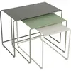 Tables gigognes Oulala / Set de 3  - romarin/cactus/gris argile Fermob