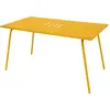 Fermob - Table rectangulaire Monceau - Jaune - Acier peint - Designer ...