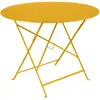 Fermob - Table ronde Bistro - Jaune - Acier laqué - Designer Studio Fermob