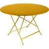 Fermob - Table ronde Bistro - Jaune - Acier laqué - Designer Studio Fermob