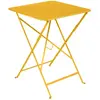Fermob - Table carrée Bistro - Jaune - Acier laqué - Designer Studio Fermob
