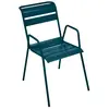 Fermob - Fauteuil bridge empilable Monceau - Bleu - Acier peint - Desi...