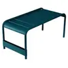 Fermob Grande Table Basse Banc Luxembourg Bleu Acapulco