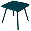 Fermob Table 4 Pieds 80x80 Luxembourg Bleu Acapulco