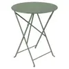 Table de jardin pliante Fermob Bistro acier cactus diam.60 cm, H.74 cm
