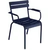 Fermob - Fauteuil empilable Luxembourg - Bleu - Aluminium laqué - Desi...