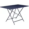 FERMOB Table de jardin Bistro - Rectangle - Acier - Bleu abysse - 6 personnes