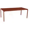 Table Rectangulaire 195 x 95 cm Calvi en Aluminium FERMOB  Métal