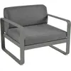 Fauteuil BELLEVIE - 48 romarin mat - gris graphite Fermob