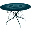 Fermob Table de jardin Montmartre - Acier - Bleu Acapulco - 6 personnes
