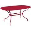 FERMOB Table de jardin Opera+ - Acier - Piment - 6 personnes
