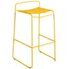 Fermob - Tabouret haut empilable Surprising - Jaune - Acier peint - De...