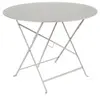 Fermob Table de jardin pliante Bistro en métal coloris gris argile Ø.96 x H.74 cm