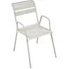Fermob - Fauteuil bridge empilable Monceau - Gris - Acier peint - Desi...