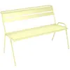 Fermob - Banc avec dossier Monceau - Jaune - Acier peint - Designer St...