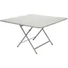 Table pliante CARACTÈRE - carré, 128 x 128 cm - A5 gris argile Fermob