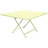 Table pliante CARACTÈRE - carré, 128 x 128 cm - A6 citron givré Fermob