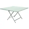 Table pliante CARACTÈRE - carré, 128 x 128 cm - A7 menthe glaciale Fermob