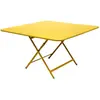 Table pliante CARACTÈRE - C6 Miel structure - carré, 128 x 128 cm Fermob