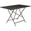Table Rectangulaire Pliante 117 x 77 cm Bistro en Acier FERMOB Métal