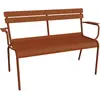 Fermob - Banc avec dossier Luxembourg - Orange - Aluminium - Designer ...