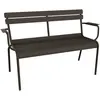 Fermob - Banc avec dossier Luxembourg - Marron - Aluminium - Designer ...