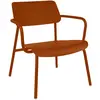 Fermob - Fauteuil bas empilable Studie - Orange - Aluminium - Designer...