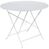 FERMOB Table de jardin Bistro - Ronde - Acier - Blanc coton - 4 personnes