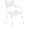 Fermob - Fauteuil bridge empilable Monceau - Blanc - Acier peint - Des...