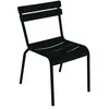 Fermob - Chaise empilable Luxembourg - Noir - Aluminium laqué - Design...