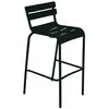 Fermob - Tabouret haut empilable Luxembourg - Noir - Aluminium laqué -...