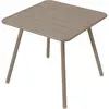Fermob Table 4 Pieds 80x80 Luxembourg Muscade