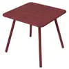 Fermob Table 4 Pieds 80x80 Luxembourg Piment