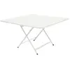 Table pliante CARACTÈRE - carré, 128 x 128 cm - 01 blanc coton Fermob